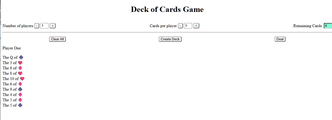 Deck of Cards TypeScript project thumbnail
